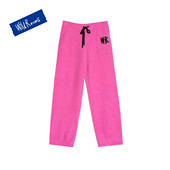 WildRooms睡裤 宽松休闲风可外穿半边绒长裤 女冬季 芭比粉百搭时尚