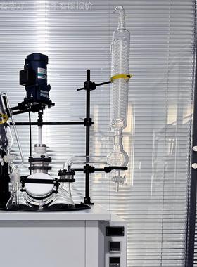 上海恒温搅玻反应器球型EXF-20L单层防爆璃应釜反单拌层玻璃反应