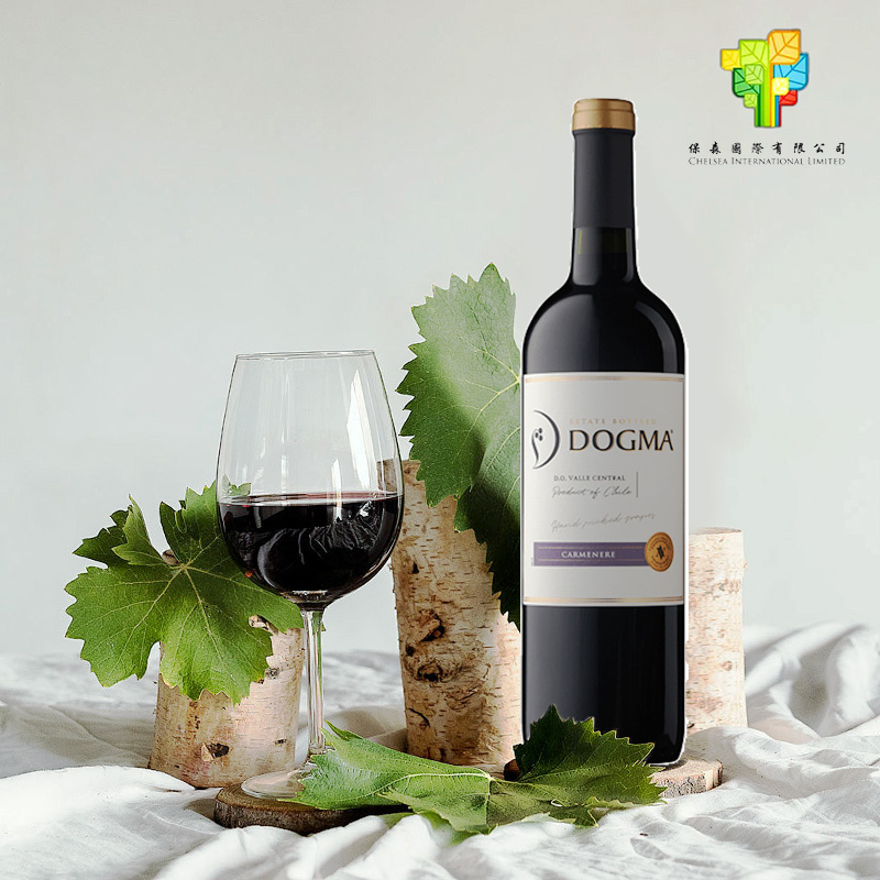 智利朵戈玛Dogma梅洛美乐干红葡萄酒单支装750ml原瓶进口聚餐好酒