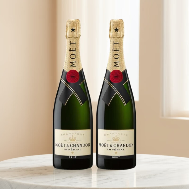酩悦/Moet & Chandon干型法国香槟原瓶进口保税直发750ml双支装