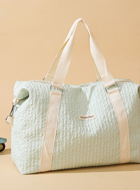 短途旅行包女轻便大容量手提待产收纳包运动健身包干湿分离行李袋