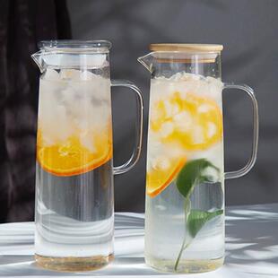 水杯大容量 高硼硅玻璃扎壶茶壶饮料壶冷水壶果汁壶凉水壶家用套装