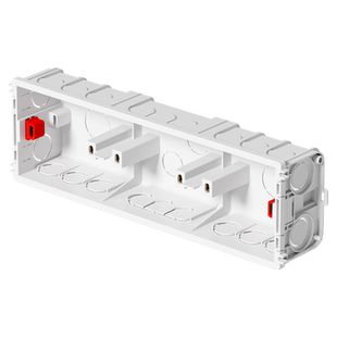 连体86型暗装开关插座底盒暗盒接线盒双二位三位三联2 3位过线盒