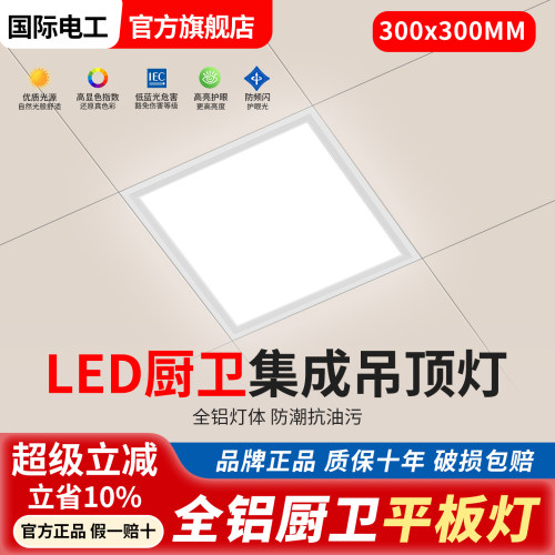 国际电工厨卫集成吊顶LED平板灯