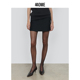 25秋季 新品 羊毛修身 440ME女装 侧开衩A字短款 迷你半身裙FDFW1015W