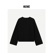 440ME女装 经典 圆领保暖马海毛羊毛混纺宽松慵懒毛衣FB3F0318K