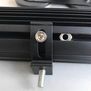 越野汽车射灯行李架车顶灯夹灯架灯座支架固定LED长条灯支架管夹