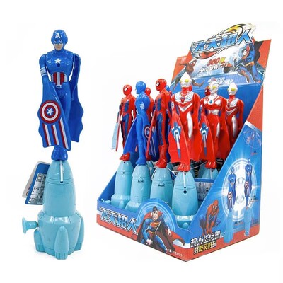 飞天奥ō特ō曼超人蜘蛛侠会飞的美国队长手拉线竹蜻蜓飞行器益智