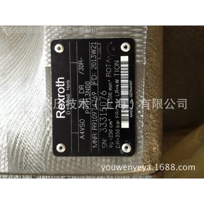 REXOTH油泵 RR91097469 RAVSO250DR/30-PPB1A4VSO25034NOO