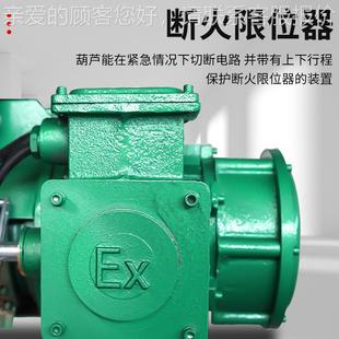 BT4防爆钢丝绳电动葫芦吊0.5吨6米21T5吨1爆0吨m6米CT4吨级隔起重