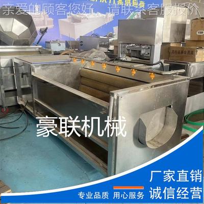 头当天发货ERJ清洗马蹄 莲藕萝卜 芋清 大姜清洗机 喷淋+毛辊洗