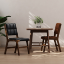 实木椅子现代简约北欧风家用餐椅靠背椅民宿酒店咖啡厅休闲轻奢椅