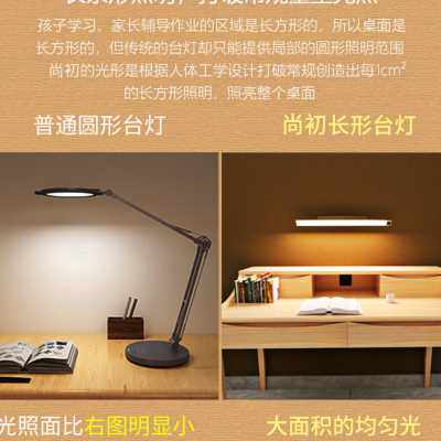 国AA级侧发光防眩护眼台灯学习专用学生阅读写作业无座书桌吸顶u.
