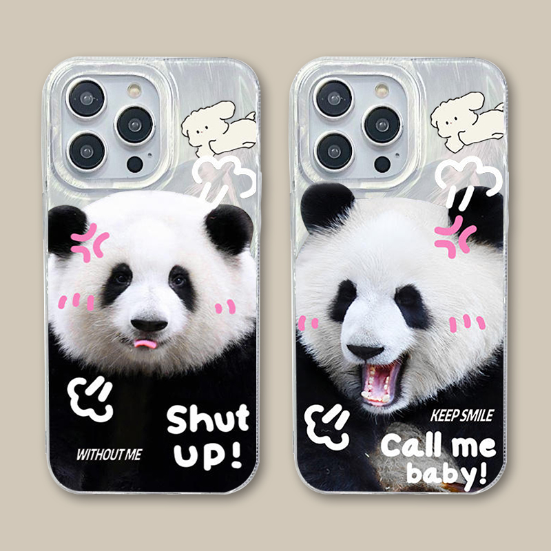 苹果可爱熊猫福宝手机壳