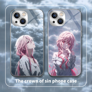 楪祈手机壳vivo罪恶王冠oppo周边x100漫画s19日系Reno10pro男IQOO11女一加12玻璃neo9适用8se动漫7二次元6/5+