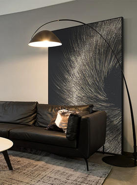 意式极简装饰画现代简约黑白灰简约装饰画玄关走廊竖版挂画