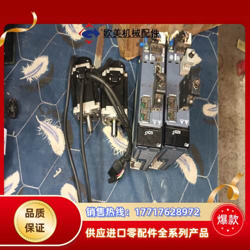 富士伺服2套驱动器RYH401F5-VV2 400W 电机议价