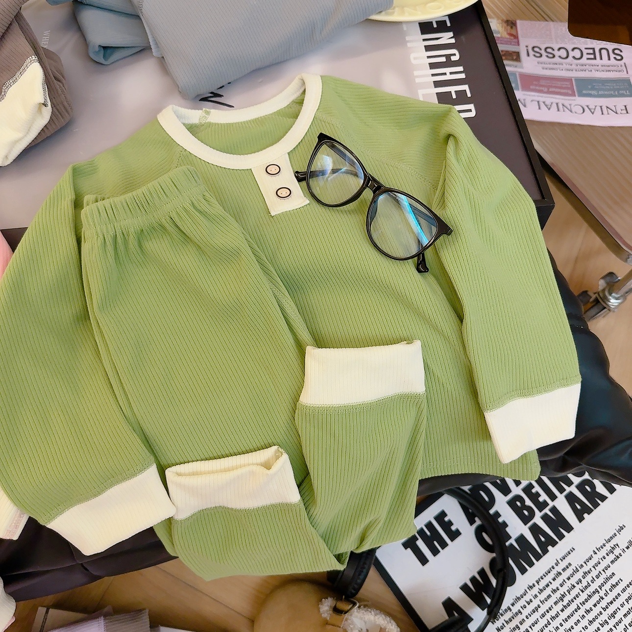 儿童内衣套装男童秋衣秋裤女童保暖家居服宝宝加厚男孩女孩a加绒