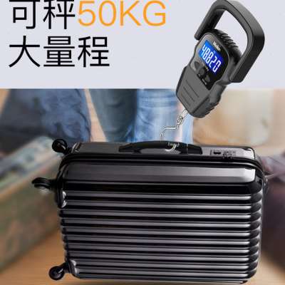 手提电子秤50kg高精度快递称专用带卷尺钓鱼便携称鱼器100斤充电