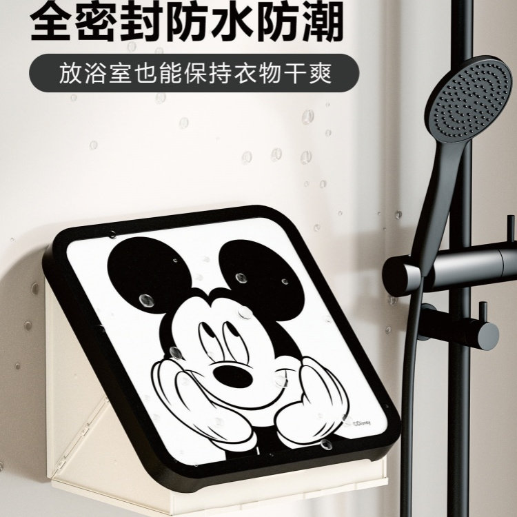 浴室收纳箱置物架洗澡放干净衣服神器卫生间收纳盒洗手间壁画折叠