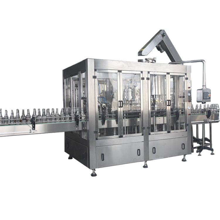 全自动玻璃瓶含气碳酸饮料生产线酒店定制水生产线 灌装机