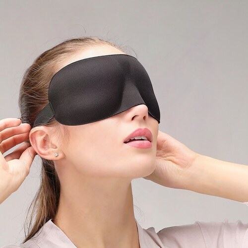 鼻翼款新款3d眼罩可调节舒适四季晚上白天睡觉高颜值正品助眠遮光