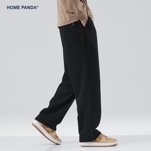 休闲运动裤 宽松直筒加绒加厚美式 男秋冬季 HomePanda重磅灰色卫裤