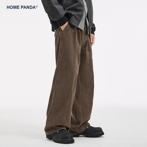 HomePanda美拉德宽松直筒牛仔裤
