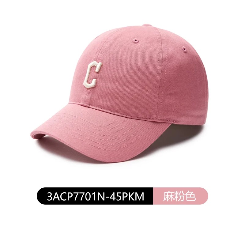 MLB新款麻粉色棒球帽C标