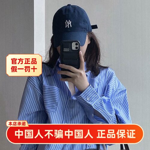 MLB官方正品棒球帽藏青色鸭舌帽男女帽子秋季新款运动帽3ACP7701N