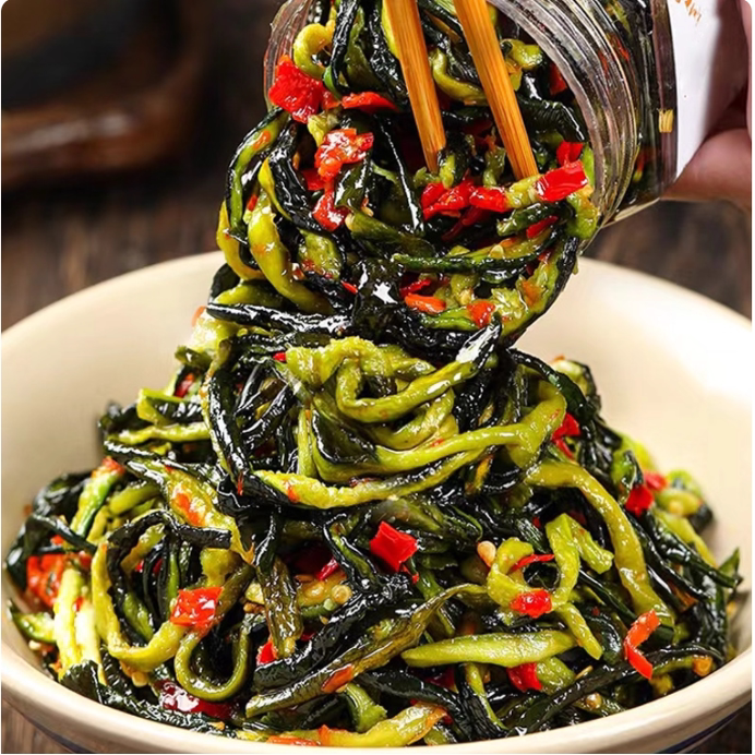 脆爽黄瓜皮小湘好湖南特产香辣下饭菜酱咸菜即食拌饭拌面泡菜酱瓜