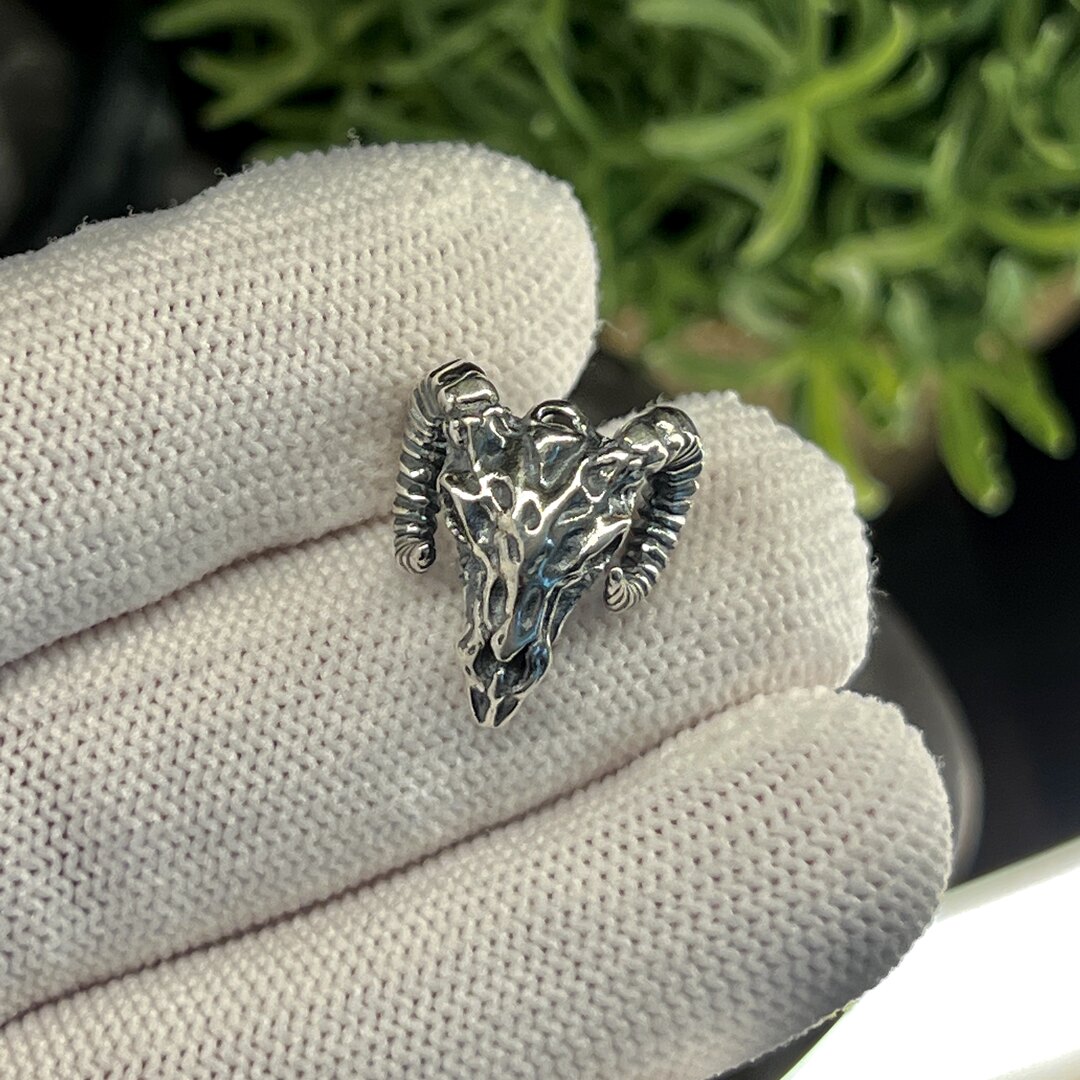 S925百香籽手串羊头三通一体三通金刚星月菩提子文玩手串配饰