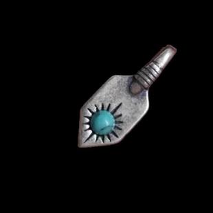 手工搭配925银西藏藏式镶嵌松石卡子侧挂项链佛珠念珠配饰diy搭配