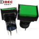 长方形按钮开关 IDEC和泉16mm带灯按钮开关AL6H M14GC
