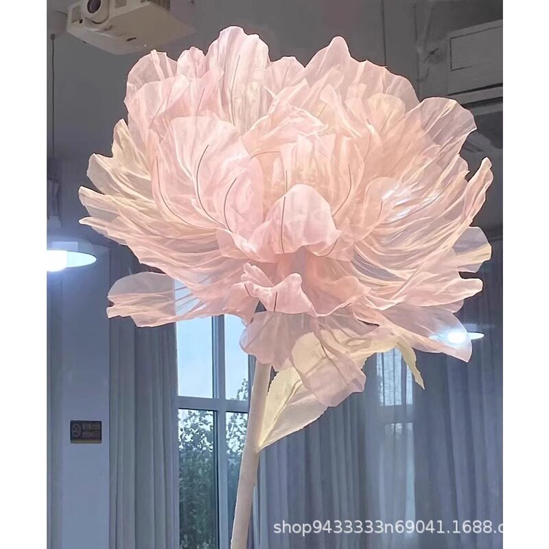 芍药花仿真花巨型网红花户外粉色芍药花艺美陈橱窗装饰花艺摆件