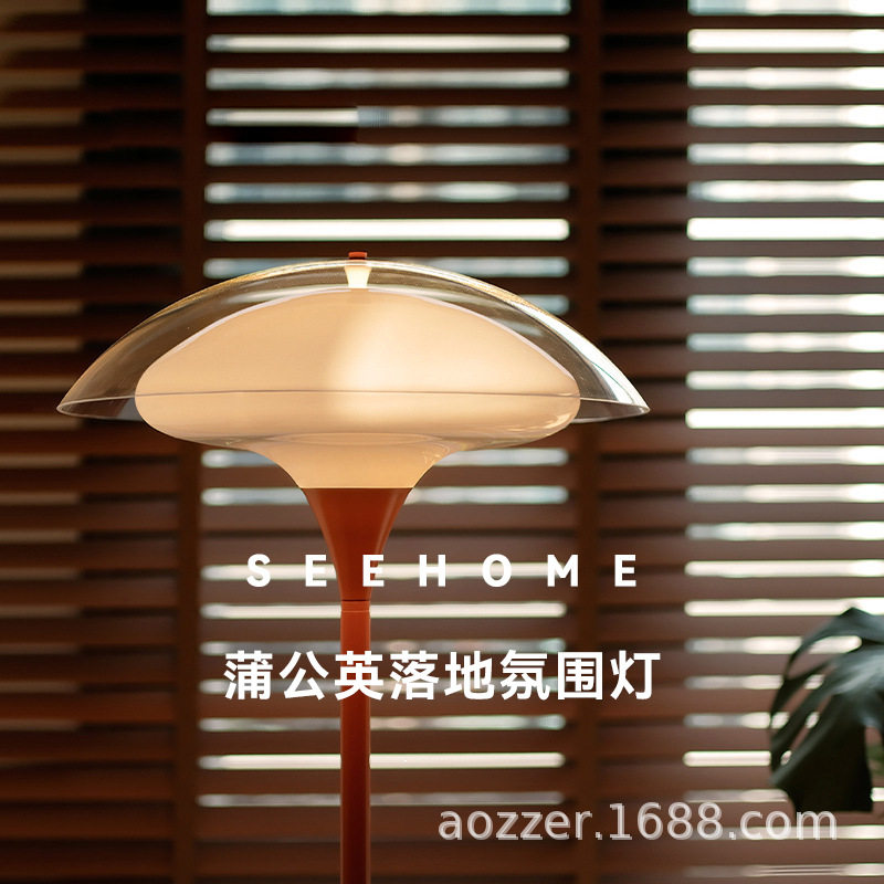 蒲公英落地灯床头沙发边氛围灯高级装饰灯卧室客厅立式灯