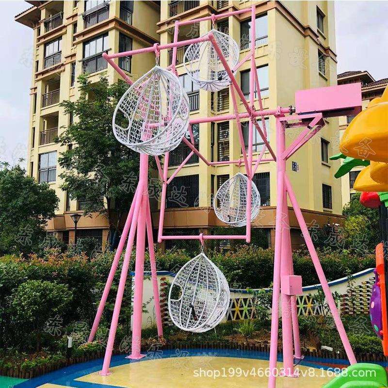 东晟达制作无动力高空旋转秋千游乐景区景点广场网红引流设备