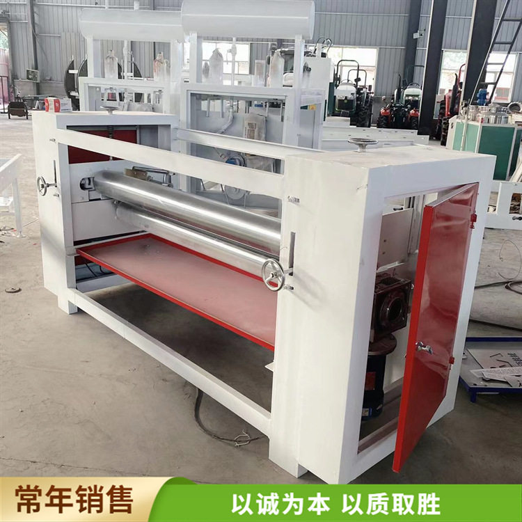 海绵辊凹凸木门板滚胶机橱柜家具板木工涂胶机双面涂胶机厂家