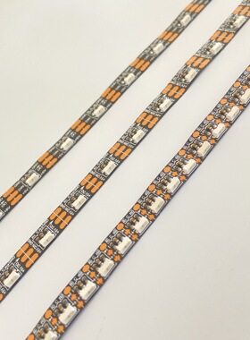 SK6812 4020 RGB侧发光幻彩灯带60灯 72灯144灯黑板裸板8mm 5V