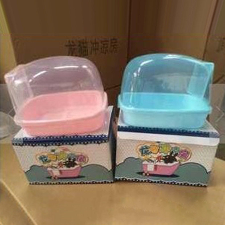 龙猫松鼠超大空间冲凉房宠物冲凉房仓鼠宠物用品批发沐浴房塑料图片