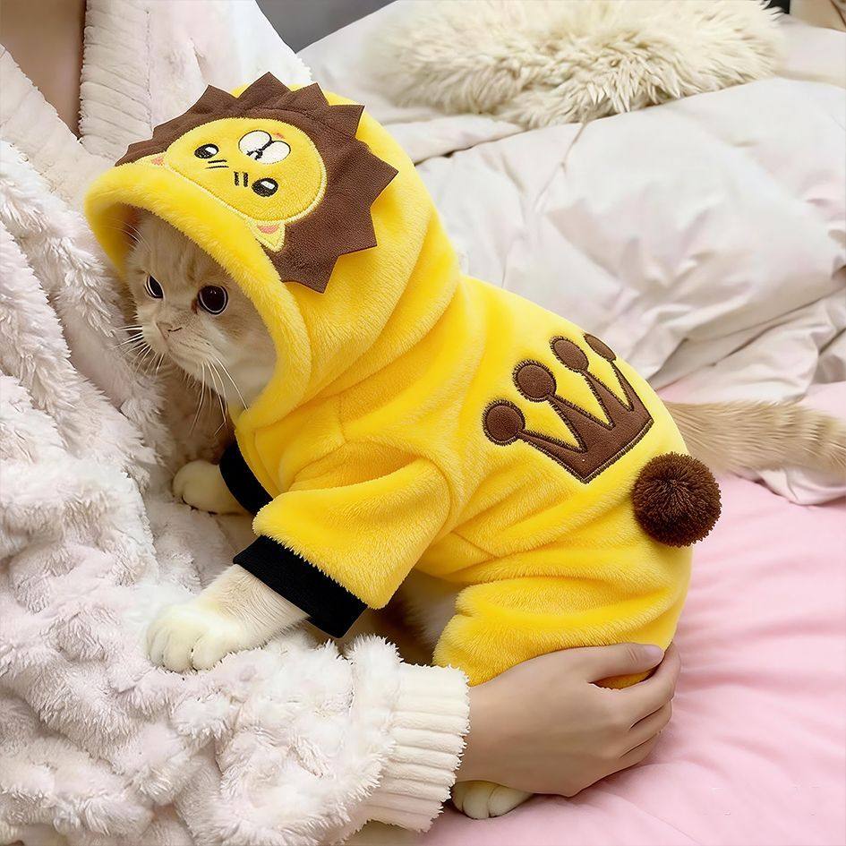 猫咪衣服冬季保暖狮子四脚变身装小猫成猫连帽防寒布偶金渐层服饰,宠物/宠物食品及用品,狗宠物服装/雨衣,淘宝优惠券,粉丝福利购,淘宝优惠卷