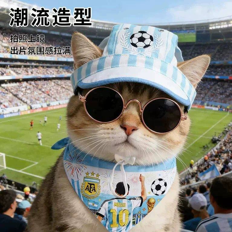 世界杯主图棒球帽渔夫帽夏季宠物防晒太阳帽德文猫帽子小狗渔夫帽