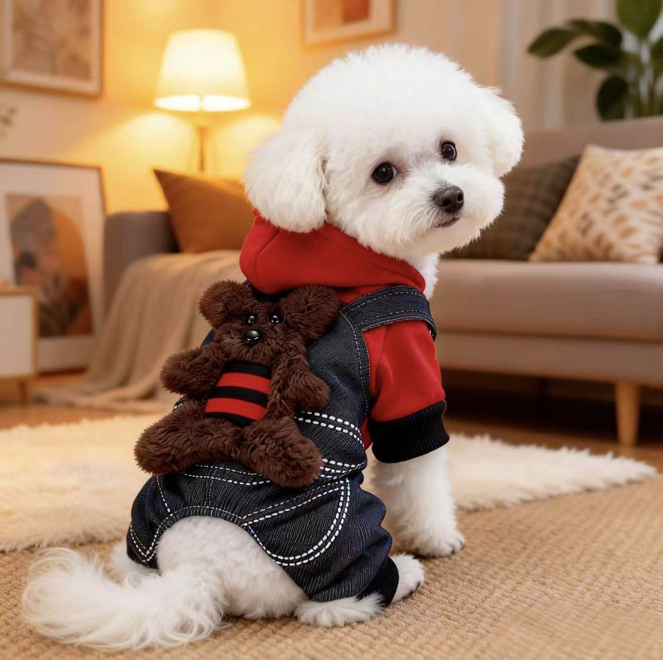 狗狗新年冬装小熊变身装小型犬泰迪比熊狗狗猫咪宠物加绒保暖防寒,宠物/宠物食品及用品,狗宠物服装/雨衣,淘宝优惠券,粉丝福利购,淘宝优惠卷