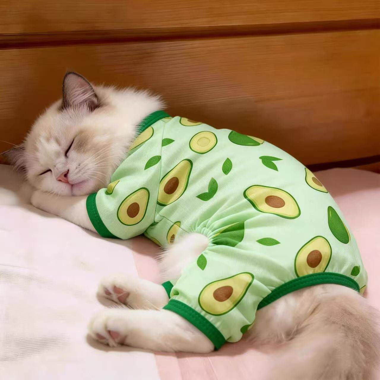 猫咪衣服夏季背心银渐层布偶网格背心透气清凉防晒衫防掉毛四脚衣