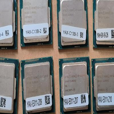 出24颗英特尔CPU      E3-1225V3，有一半掉