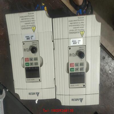 【非标价】台达VFD022M43B，2.2千瓦变频器，三相电压。两台。