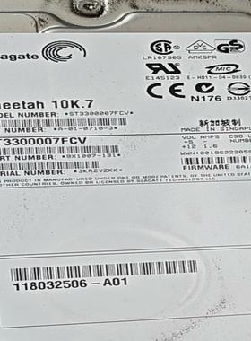 希捷ST3300007FC硬盘，成色参数如图所示，图片均为实