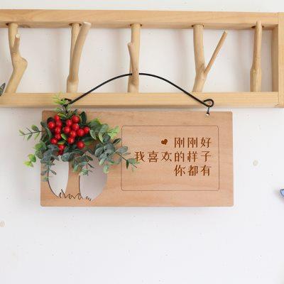 墙面装饰品欢迎光临挂牌定制店铺挂件挂饰民宿北欧壁挂家居简约