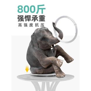 餐桌转盘底座轴承不锈钢转盘底座钢化玻璃圆桌子旋转家用顺滑轨道