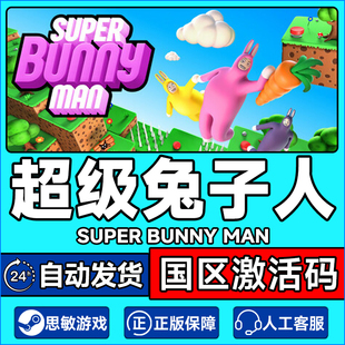 超级兔子人Super CDKey Bunny 国区激活码 PC游戏 Man兔子人 Steam